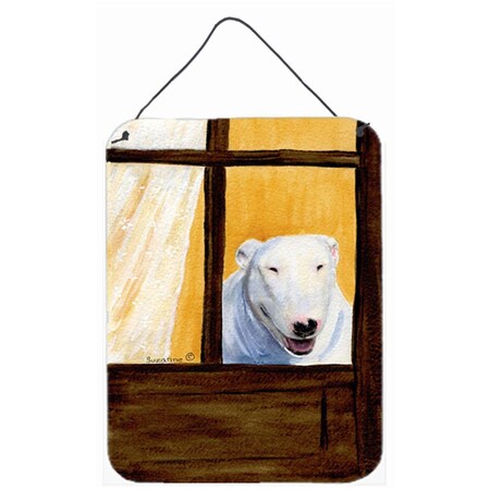 Carolines Treasures Bull Terrier Aluminium Metal Wall Or Door Hanging Prints SS8542DS1216
